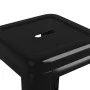 Taburetes de bar apilables 2 unidades de metal negro de vidaXL, Taburetes de cocina - Ref: Foro24-248147, Precio: 137,61 €, D...