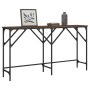 Mesa consola madera de ingeniería roble marrón 140x29x75 cm de , Mesas auxiliares - Ref: Foro24-837761, Precio: 50,44 €, Desc...