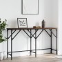 Mesa consola madera de ingeniería roble marrón 140x29x75 cm de , Mesas auxiliares - Ref: Foro24-837761, Precio: 50,44 €, Desc...