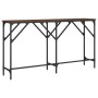 Mesa consola madera de ingeniería roble marrón 140x29x75 cm de , Mesas auxiliares - Ref: Foro24-837761, Precio: 50,44 €, Desc...