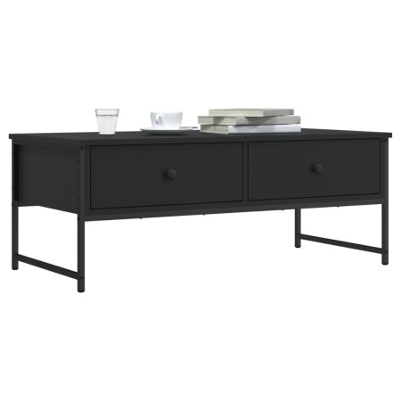 Mesa de centro madera de ingeniería negro 101x49x39,5 cm de , Mesas de centro - Ref: Foro24-837737, Precio: 65,24 €, Descuent...