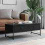Black engineered wood coffee table 101x49x39.5 cm by , Coffee table - Ref: Foro24-837737, Price: 68,30 €, Discount: %