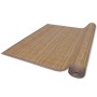 Alfombra rectangular de bambú marrón 80 x 200 cm en Alfombras | Comprar online en Foru.es