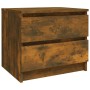Mesita de noche 2 uds contrachapado roble ahumado 50x39x43,5 cm de vidaXL, Mesitas de noche - Ref: Foro24-815823, Precio: 68,...