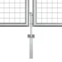 Silberverzinktes Gartentor aus Stahl, 415 x 175 cm von vidaXL, Gartentore - Ref: Foro24-144300, Preis: 458,34 €, Rabatt: %