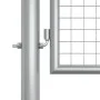 Silver galvanized steel garden gate 415x175 cm by vidaXL, garden gates - Ref: Foro24-144300, Price: 458,34 €, Discount: %