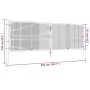 Silberverzinktes Gartentor aus Stahl, 415 x 175 cm von vidaXL, Gartentore - Ref: Foro24-144300, Preis: 458,34 €, Rabatt: %