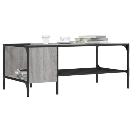 Mesa centro estante madera ingeniería Sonoma gris 100x51x40 cm de , Mesas de centro - Ref: Foro24-837735, Precio: 37,35 €, De...