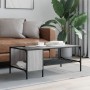 Mesa centro estante madera ingeniería Sonoma gris 100x51x40 cm de , Mesas de centro - Ref: Foro24-837735, Precio: 37,35 €, De...