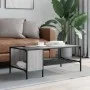 Sonoma engineering wood shelf coffee table gray 100x51x40 cm by , Coffee table - Ref: Foro24-837735, Price: 37,04 €, Discount: %