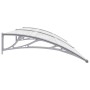 Marquesina para puerta PC gris 240x100 cm de vidaXL, Toldos - Ref: Foro24-45631, Precio: 85,55 €, Descuento: %
