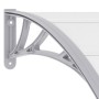 Marquesina para puerta PC gris 240x100 cm de vidaXL, Toldos - Ref: Foro24-45631, Precio: 85,55 €, Descuento: %