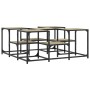Mesa de centro madera de ingeniería roble Sonoma 91x91x40 cm de , Mesas de centro - Ref: Foro24-839074, Precio: 56,46 €, Desc...