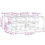 Mesa de centro madera de ingeniería gris Sonoma 91x91x40 cm de , Mesas de centro - Ref: Foro24-839076, Precio: 57,93 €, Descu...