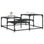 Mesa de centro madera de ingeniería negra 87,5x87,5x40 cm de , Mesas de centro - Ref: Foro24-837742, Precio: 42,73 €, Descuen...