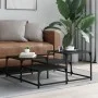 Mesa de centro madera de ingeniería negra 87,5x87,5x40 cm de , Mesas de centro - Ref: Foro24-837742, Precio: 42,73 €, Descuen...
