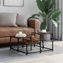 Mesa de centro madera de ingeniería roble ahumado 68x68x40 cm de , Mesas de centro - Ref: Foro24-837749, Precio: 35,57 €, Des...