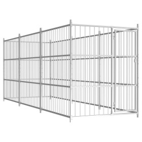 Perrera de exterior 450x150x185 cm de vidaXL, Casetas y cercados para perros - Ref: Foro24-144622, Precio: 711,87 €, Descuent...