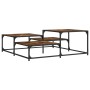 Mesa de centro madera de ingeniería roble ahumado 107x107x40 cm de , Mesas de centro - Ref: Foro24-837754, Precio: 50,18 €, D...