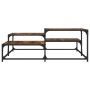 Mesa de centro madera de ingeniería roble ahumado 107x107x40 cm de , Mesas de centro - Ref: Foro24-837754, Precio: 50,18 €, D...