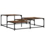 Mesa de centro madera de ingeniería roble ahumado 107x107x40 cm de , Mesas de centro - Ref: Foro24-837754, Precio: 50,18 €, D...