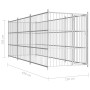 Perrera de exterior 450x150x185 cm de vidaXL, Casetas y cercados para perros - Ref: Foro24-144622, Precio: 711,87 €, Descuent...