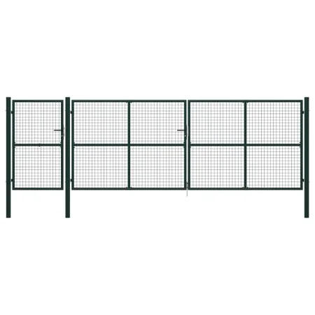 Grünes Gartentor aus Stahl 500x150 cm von vidaXL, Gartentore - Ref: Foro24-144319, Preis: 720,85 €, Rabatt: %