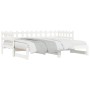 Sofá cama extraíble madera maciza de pino blanco 2x(80x200) cm de , Camas y somieres - Ref: Foro24-840386, Precio: 141,44 €, ...