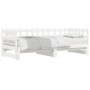 Sofá cama extraíble madera maciza de pino blanco 2x(80x200) cm de , Camas y somieres - Ref: Foro24-840386, Precio: 141,44 €, ...