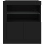Aparador con luces LED negro 60,5x37x67 cm de , Aparadores - Ref: Foro24-836617, Precio: 83,71 €, Descuento: %