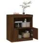 Aparador con luces LED roble marrón 60,5x37x67 cm de , Aparadores - Ref: Foro24-836622, Precio: 90,86 €, Descuento: %