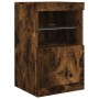 Aparador con luces LED roble ahumado 41x37x67 cm de , Aparadores - Ref: Foro24-836683, Precio: 50,14 €, Descuento: %