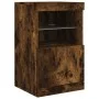 Aparador con luces LED roble ahumado 41x37x67 cm de , Aparadores - Ref: Foro24-836683, Precio: 48,67 €, Descuento: %