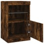 Aparador con luces LED roble ahumado 41x37x67 cm de , Aparadores - Ref: Foro24-836683, Precio: 50,14 €, Descuento: %
