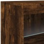 Aparador con luces LED roble ahumado 41x37x67 cm de , Aparadores - Ref: Foro24-836683, Precio: 50,14 €, Descuento: %