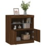 Aparador con luces LED roble marrón 60x37x67 cm de , Aparadores - Ref: Foro24-836657, Precio: 68,69 €, Descuento: %