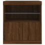 Aparador con luces LED roble marrón 60x37x67 cm de , Aparadores - Ref: Foro24-836657, Precio: 68,69 €, Descuento: %