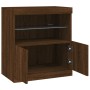 Aparador con luces LED roble marrón 60x37x67 cm de , Aparadores - Ref: Foro24-836657, Precio: 68,69 €, Descuento: %