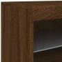 Aparador con luces LED roble marrón 60x37x67 cm de , Aparadores - Ref: Foro24-836657, Precio: 68,69 €, Descuento: %