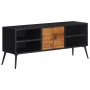 Mueble de TV teca maciza reciclada 112x31x45 cm de , Muebles TV - Ref: Foro24-358526, Precio: 152,99 €, Descuento: %