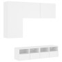 Muebles de TV de pared 4 piezas madera de ingeniería blanco de , Muebles TV - Ref: Foro24-3216532, Precio: 180,92 €, Descuent...