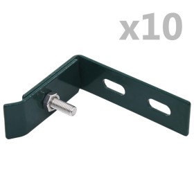 Conector de esquina para pared 10 sets verde de vidaXL, Accesorios para rejas y vallas - Ref: Foro24-144502, Precio: 26,93 €,...