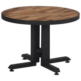 Solid recycled teak round coffee table Ø55x40 cm by , Coffee table - Ref: Foro24-358513, Price: 81,87 €, Discount: %
