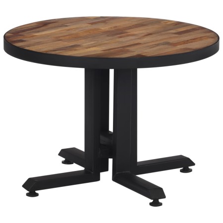 Mesa de centro redonda teca reciclada maciza Ø55x40 cm de , Mesas de centro - Ref: Foro24-358513, Precio: 82,80 €, Descuento: %