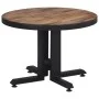 Mesa de centro redonda teca reciclada maciza Ø55x40 cm de , Mesas de centro - Ref: Foro24-358513, Precio: 81,87 €, Descuento: %