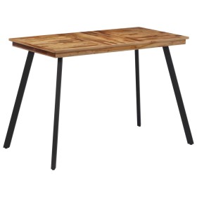 Mesa de comedor madera maciza de teca 120x62x76 cm de , Mesas de cocina y de comedor - Ref: Foro24-358530, Precio: 153,95 €, ...