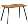 Mesa de comedor madera maciza de teca 120x62x76 cm de , Mesas de cocina y de comedor - Ref: Foro24-358530, Precio: 151,70 €, ...