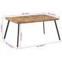 Mesa de comedor madera maciza de teca 169x98,5x76 cm de , Mesas de cocina y de comedor - Ref: Foro24-358532, Precio: 159,51 €...