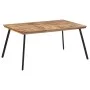 Mesa de comedor madera maciza de teca 169x98,5x76 cm de , Mesas de cocina y de comedor - Ref: Foro24-358532, Precio: 159,51 €...