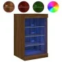 Sideboard with LED lights brown oak 41x37x67 cm by , Sideboards - Ref: Foro24-836727, Price: 51,47 €, Discount: %